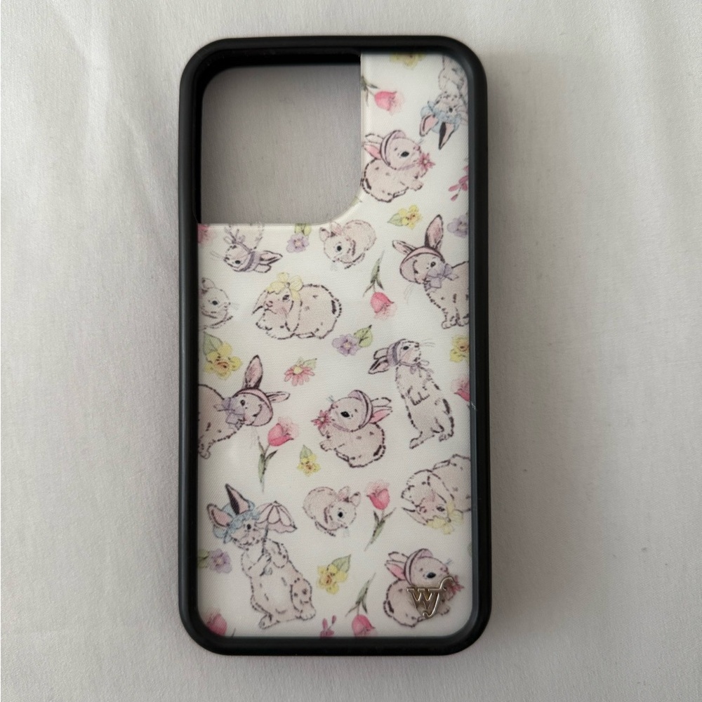 Wildflower Bunny Pattern iPhone 13 Pro Case